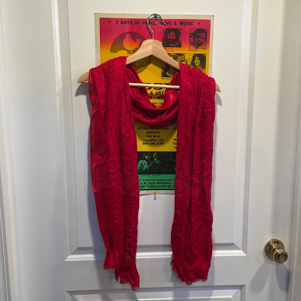 FREE W PURCHASE Apt. 9 Glitter Fringe Trimmed Fashion Scarf!